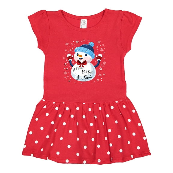Inktastic Holiday Snowman Gift Baby Girl Dress