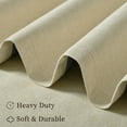 thumbnail image 6 of 100% Blackout Curtains 2 Panels Set, 52" Back Tab/Rod Pocket with Machine Washable Linen Textured Blackout Drape for Bedroom, Curtains,Natural, 6 of 7