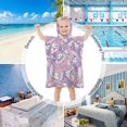 thumbnail image 4 of Kuromi And My Melody Kids Beach Towels with Hood Soft Quick Dry Absorbent Hooded Towels Bath Robe for Swim Pool Bath Poncho Towels, 4 of 7