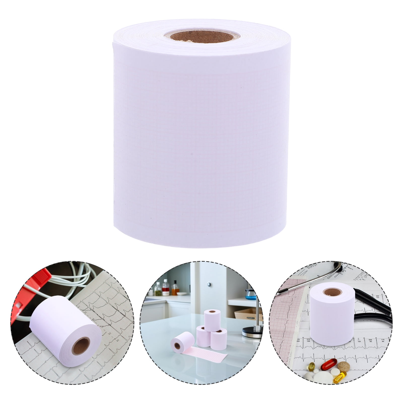 10 Rolls EKG Paper: ECG Chart Paper ECG Roll Single Channel - Thermal Chart for Recording High Precision - Electrocardiographs Supplies