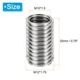 thumbnail image 2 of Unique Bargains Adaptateurs Filetage Manchon Réducteur Écrou M12 * 1,75 Mâle à M10 * 1,5 Femelle Réparation Insert Vis Réducteur 20mm 6 Pièces, 2 of 6
