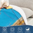 thumbnail image 5 of 50x60 inch Crystal Fleece & Arctic Fleece Blanket Soft Bed Throws for Home or Camping Street Scene, 5 of 7