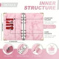 thumbnail image 3 of Stay Organized & Save Money: Marble A6 Budget Binder with 8 Cash Envelopes, 40, 3 of 5