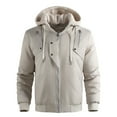 thumbnail image 2 of Ceisia Men's solid color zipper jacket pocket long sleeve outdoor Gift outerwear, 2 of 9