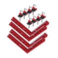 thumbnail image 1 of Abrazadera de esquina de 12 piezas, abrazadera de , abrazadera de ángulo recto en forma de L, abrazadera de gabinete para carpintería, cajas, 160mm, 1 of 6