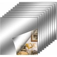 thumbnail image 1 of DIY Decor: Silver Flexible Mirror Sheets, Cuttable Mirror Wall Stickers For Enhancing Your Space With A Reflective Effect And Durable Smooth Surface (30 X 30 Cm), 1 of 5
