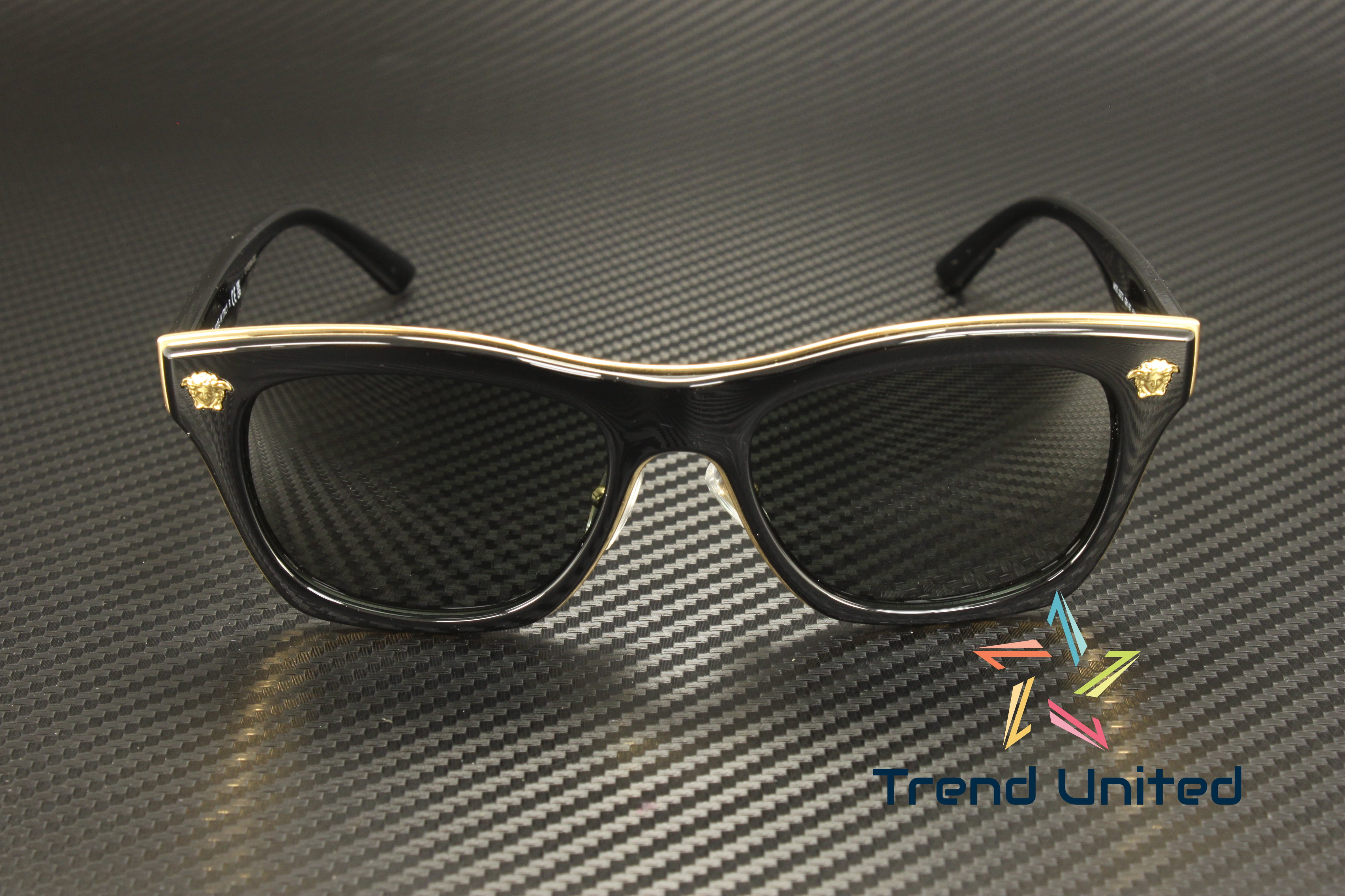 VERSACE VE2272 GB1 87 Black Dark Grey 53 mm Men's Sunglasses