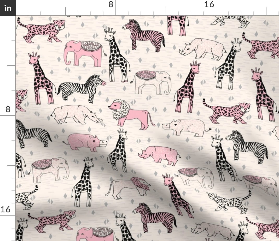 baby girl safari nursery