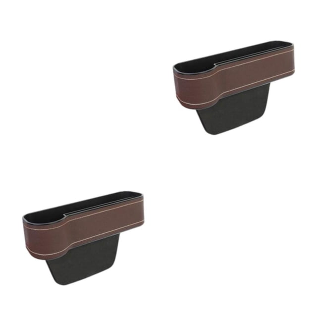 Destyer Premium Seat Organizer Storage Box with Cup Holder for Byd Atto 3 Accessory Brown Left height 18.5cm 2Set