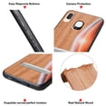 thumbnail image 7 of Labanema Samsung Galaxy A20e 2019 Case, Samsung Galaxy A20e 2019 Cover with Metal Kickstand, Natural Wood TPU Cover, Anti Scratch Case for Samsung Galaxy A20e 2019 (Moon), 7 of 7