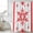 Red, variant on Blue Snowflake Christmas Shower Curtain, Waterproof Shower Curtains for Bathroom, Xmas Abstract Art Winter Washable Fabric Bathtub Curtain Set Bath Decor with 12 Hooks Stall 36"x72"