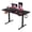 Black, variant on SONGMY Electric Standing Desk, 63 x 24 Inches Sit Stand up Desk, Sit Stand Height Adjustable Home Office Desk with 4 Height Position Memory - with Splice Board (White, 63)