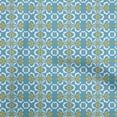 thumbnail image 1 of oneOone Viscose Chiffon Turquoise Blue Fabric Mosaic Diy Clothing Quilting Fabric Print Fabric By Yard 42 Inch Wide, 1 of 6