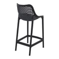 thumbnail image 3 of Pemberly Row Polypropylene Patio Counter Stool in Black Finish - Set of 2, 3 of 8