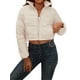 thumbnail image 1 of VISgogo, chaqueta corta para mujer, chaquetas de plumón de Color sólido a la moda, abrigo acolchado recortado, abrigo cálido de invierno VISgogo moda, 1 of 6