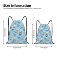 thumbnail image 2 of Sigee Cute Animals Surfers for Drawstring Bag String Backpack for Sports, Gym, Swimming, Beach, Travel-Medium, 2 of 6