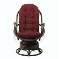 thumbnail image 5 of Wickerix Lounge Swivel Rocking Java Chair Natural Rattan Wicker Handmade, Dark Brown color, 5 of 6
