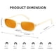 thumbnail image 5 of Gafas de sol FEISEDY Retro Rectangulares para Mujer/Hombre B0282, 5 of 7