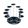 thumbnail image 1 of Multi Layer Display Stand, Fashionable Appearance Round Jewelry Display Stand Cupcake Stand Set  for Cookies for Rings 3 Layer Black,3 Layer Transparent,12 Layer Black,12 Layer, 1 of 8