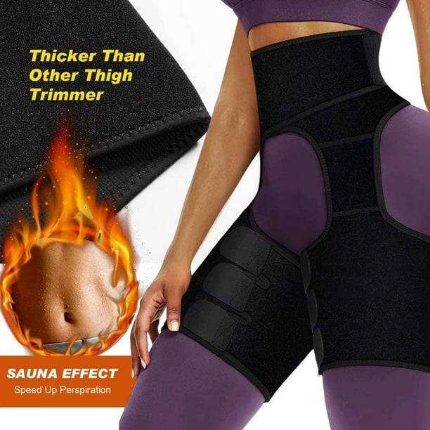 Waist and Thigh Trainer Butt Lifter Neoprene Hip Raise Thigh Slimmer Sweat Trimmer Plus Size Women and Men Workout Walmart
