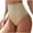 Khaki, variant on Women's Shapewear Pants with Tight Belly Seamless Body Lifting Buttocks Exposed High Waisted Pants T-Shaped Inside Pants Underwear Briefs Seamless Panties for Women Black M