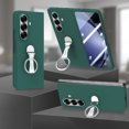 thumbnail image 2 of ELEHOLD Case for Samsung Galaxy Z Fold 7, 360° Ring Stand Shockproof Rigid Plastic Phone Case with Screen Protector,Darkgreen, 2 of 11