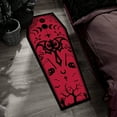 thumbnail image 2 of Halloween Coffin Bath Mat 19x51 Inch Non- Super Absorbent Halloween Rug Gothic Spider Web Design Machine Washable Bathroom Mat for Bedroom Living Room Front Door Decor, 2 of 8