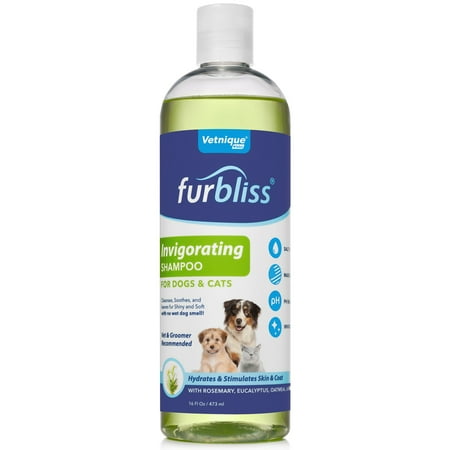 UPC: 0758913921485 | Furbliss Dog Shampoo with Essential Oils  Leaves No Wet Dog Smell  Cleans and Deodorizers Coat  Tear Free Smelly Dog Relief Invigorating Scent (16oz)