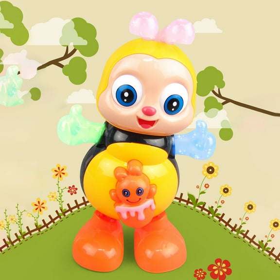 YOFOKO Dancing Bee Children's Dancing Swinging Bee Musical Toys Electronic Bee Preschool Learning Puzzle Toys Interactive Singing With Lights And Music