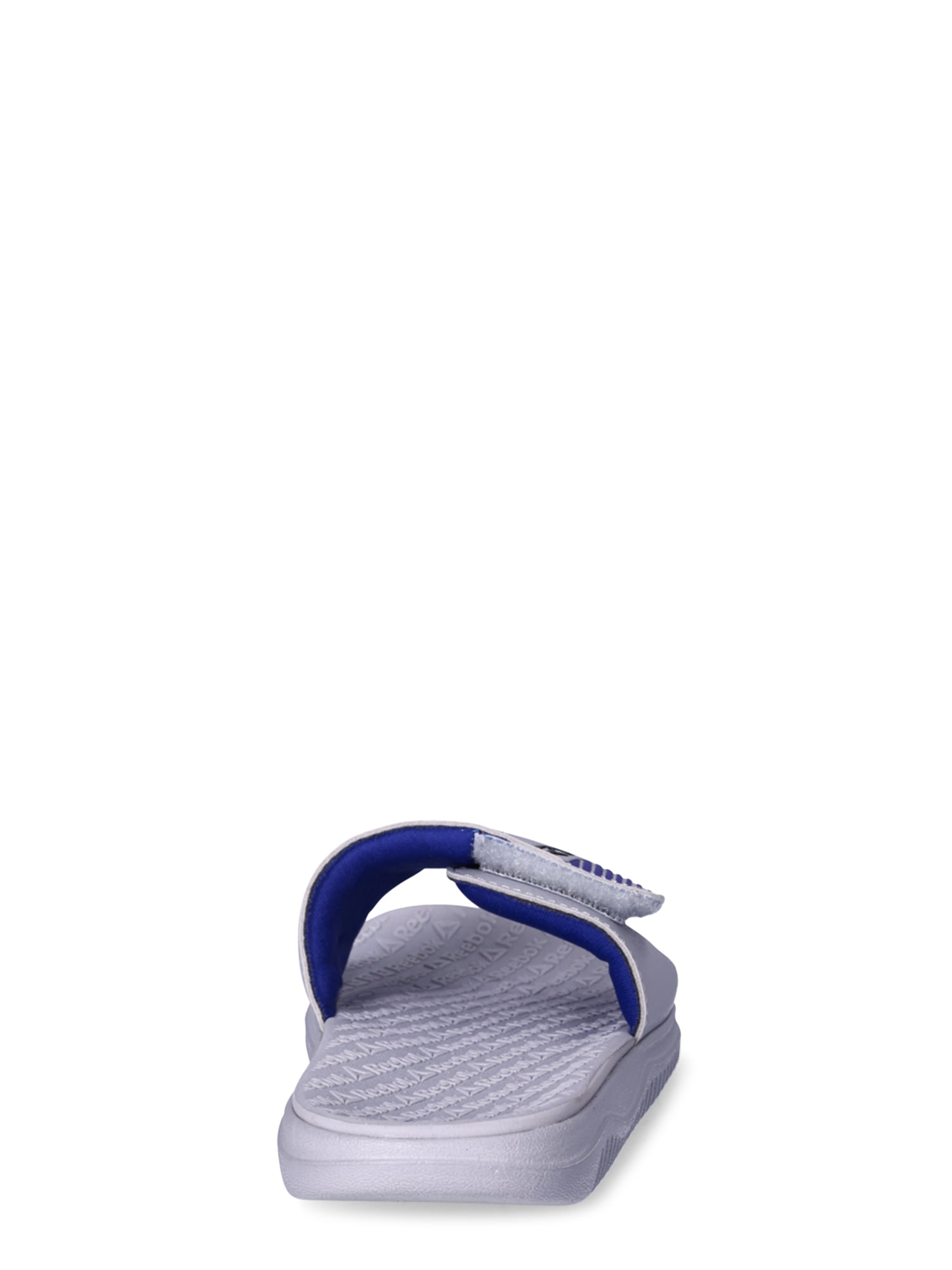 Reebok Boys Dual Density Comfort Slide Sandals with Adjustable Strap, Sizes 13-6