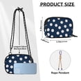 thumbnail image 4 of FORMRS Mini Crossbody Bag for Women Adjustable Shoulder Rope Travel Casual Phone Purse, Navy Blue Baseball Pattern, 4 of 7