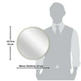 thumbnail image 5 of Infinity Instruments Calliope Matte Khaki 20 inch Wall Mirror, 5 of 7