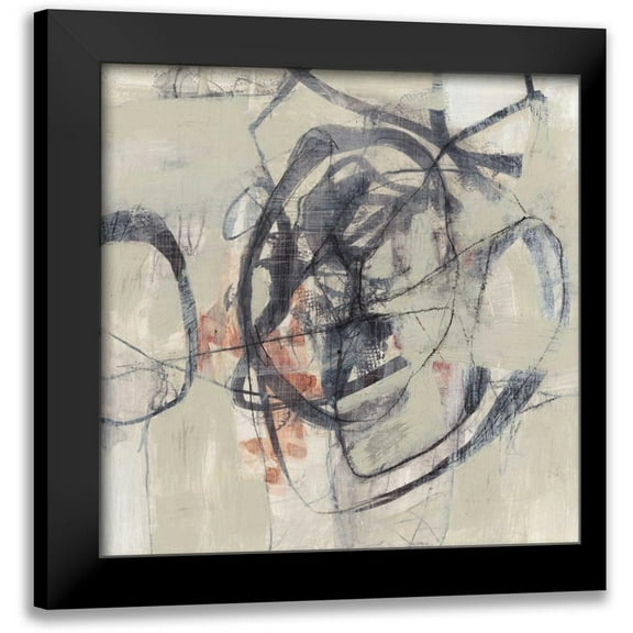Goldberger, Jennifer 12x12 Black Modern Framed Museum Art Print Titled - White-Out I