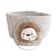 thumbnail image 2 of Cesta de almacenamiento tejida a mano Cesta De Almacenamiento De Hilo De Algodón Tejido A Mano, Contenedor De Mesa, Organizador De Juguetes, Decoración, Gris Lion, 2 of 2
