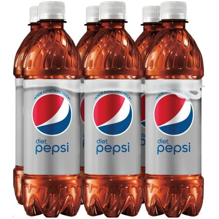 (4 Pack) Diet Pepsi Soda, 16.9 Fl Oz, 6 Count