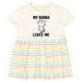 thumbnail image 3 of Inktastic Nonna Loves Me Girls Girls Baby Dress, 3 of 5