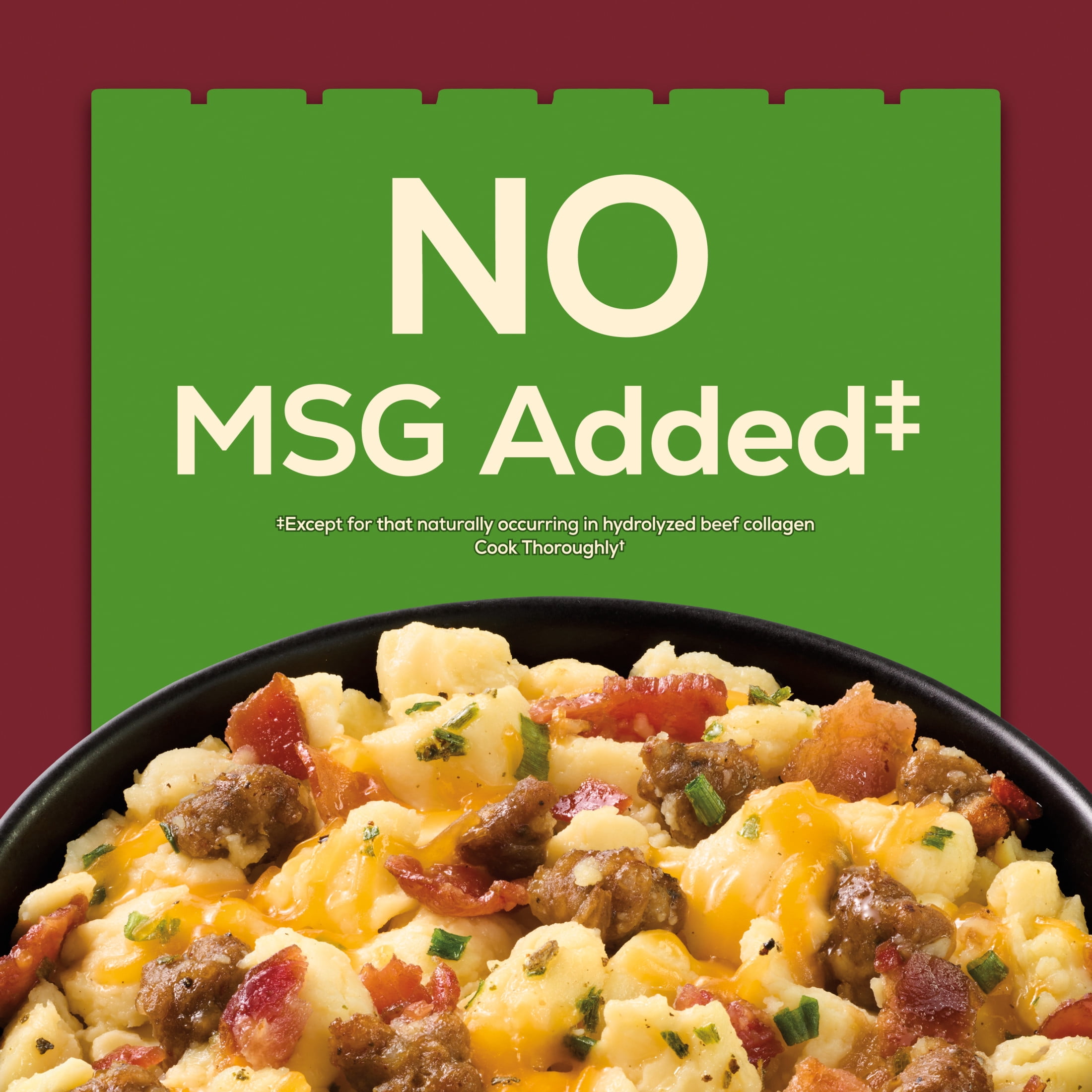 Jimmy Dean Frozen Protein Breakfast Bowl, Classic Sausage, Bacon, Cheese & Scrambled Egg, 7.25 oz