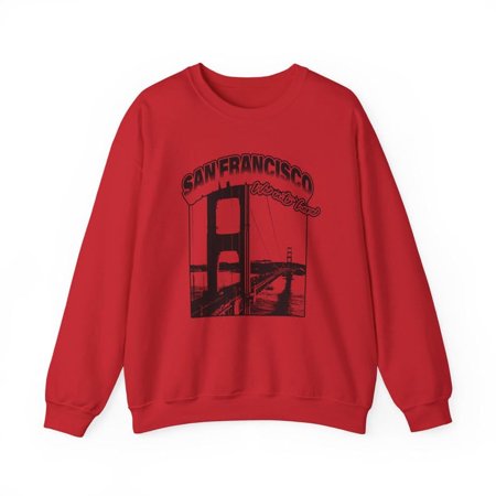 San Francisco City Sweatshirt, Golden Gate Bridge , Travelling Stat Of California Crewneck, Golden Gate Park Pullover, Pacific Ocean