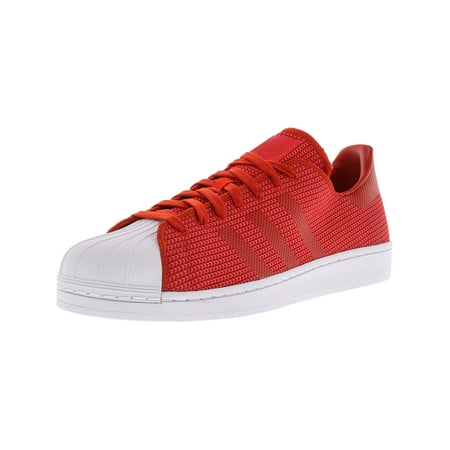 Adidas Men's Superstar Red / Core Pink Footwear White Ankle-High ... Adidas Men's Superstar Red / Core Pink Footwear White Ankle-High Canvas Fashion Sneaker - 13M - Walmart.com