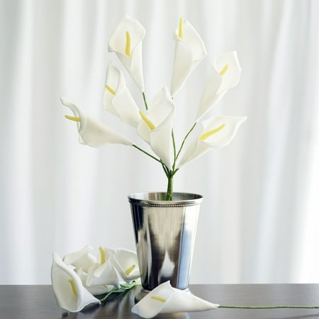 Calla Lily Orchid Bouquet (Efavormart 42 Calla Lily Artificial Wedding Flowers for DIY Wedding Bouquets Centerpieces Arrangements Party Home Decoration)