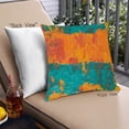 thumbnail image 1 of Ahgly Company Coussin d'Extérieur Éclaboussures de Peinture Abstraite, 18 Pouces par 18 Pouces, 1 of 6