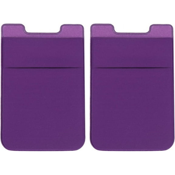 Cellphone Back Pocket Phone Holder - Adhesive Holder Layer Phone Pouch Cell Phone Back Patch Pocket Cover (Purple) Pocket Phone Card Pouch