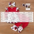 thumbnail image 4 of Nwiuh Baby Girl Clothes Toddler Girl Outfits Infant Girl Summer Clothes for Girl Ruffle Shirt Pants+Cute Headband 3PCS (Red, 6-9 Months), 4 of 9