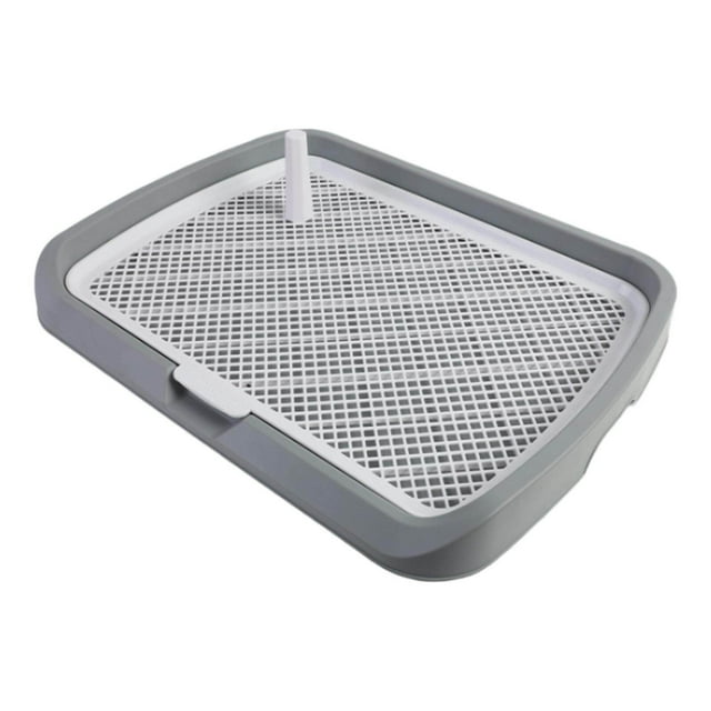 Mesh Dog Toilet Litter Box Bunny Litter Tray Cat Easy Clean Comfortable for Small and Medium Dogs Dark Gray