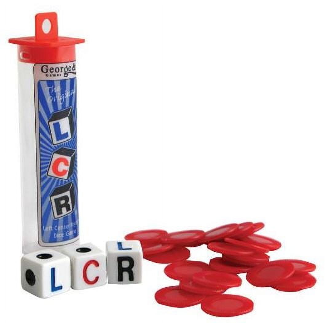 LCR Left Center Right Dice Game with Chips photo 3