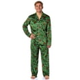 thumbnail image 2 of Dr. Seuss How the Grinch Stole Christmas Mens' Tossed Print Notch Collar Sleep Pajama Set, 2 of 7