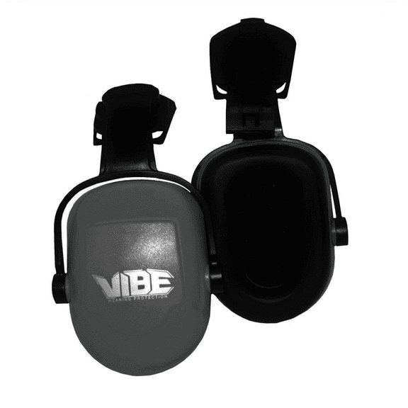 Jackson Safety Safe 2 Protection System for Hard Hat - H70 Vibe Series Earmuffs - NRR 27 - Black - Hard Hat Mount