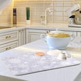 thumbnail image 6 of Gray White Winter Snowflakes Christmas Dish Drying Mat for Kitchen Ccounter Absorbent Microfiber Small Drying Pad Dish mats for Kitchen Countertops 16 x 18 Inch01, 6 of 7