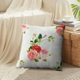 thumbnail image 4 of LALILO Throw Pillow Covers Floral Three Rose Retro Accent Art Cushion Cover 18" x 18", 2 Pack, 4 of 6