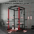 thumbnail image 3 of MITONOS Exercise Power Cage with Pull Up Bar,2000LBS Squat Rack with LAT Pulldown System, Multi-Function Weight Cage Strength Training Machine,Workout Cage with Attachments for Home Gym,RD, 3 of 9